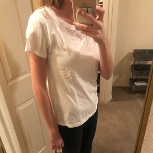 J Crew plain white tee